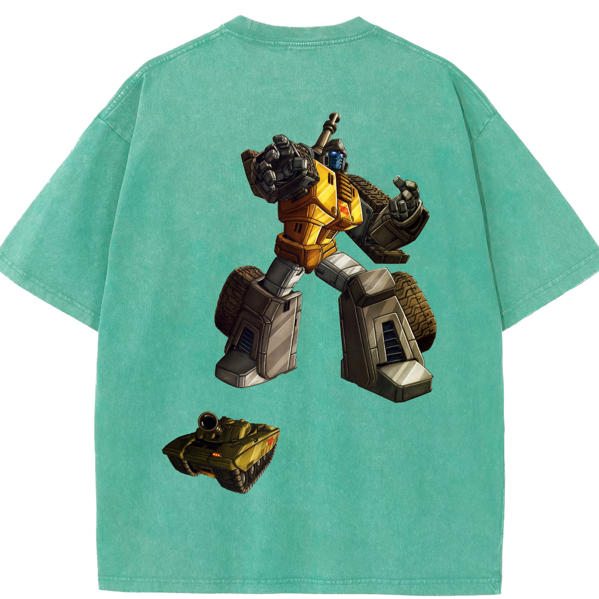 （画像用）  綿100% ヴィンテージ風 半袖Tシャツ（背面プリント）